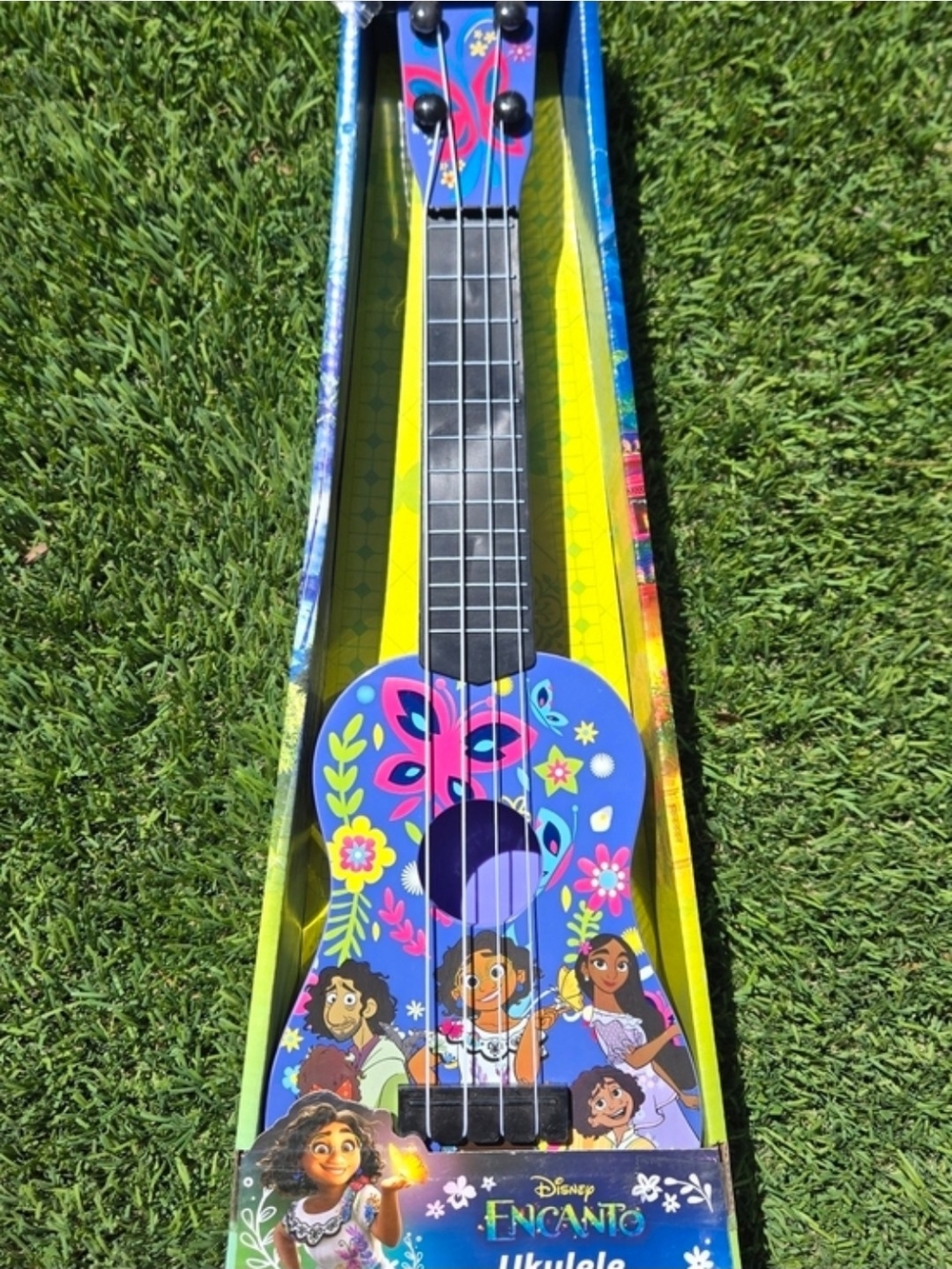 Kids Blue Disney Encanto Floral Ukulele NEW